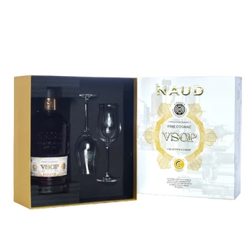 NAUD Cognac VSOP  2 db pohárral  40%-os 0,7 liter