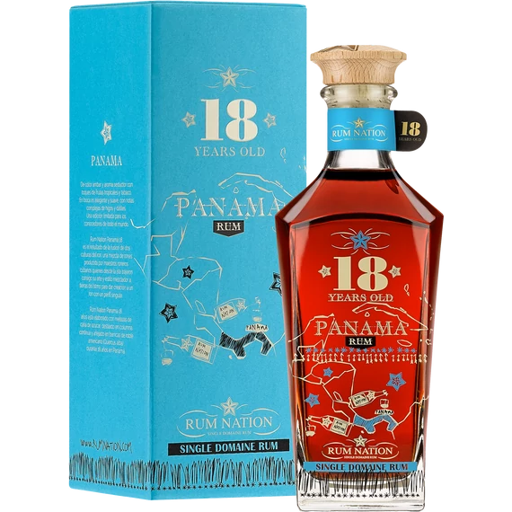 Rum Nation Panama 18 éves 0,7l 40%-os 0,7 liter