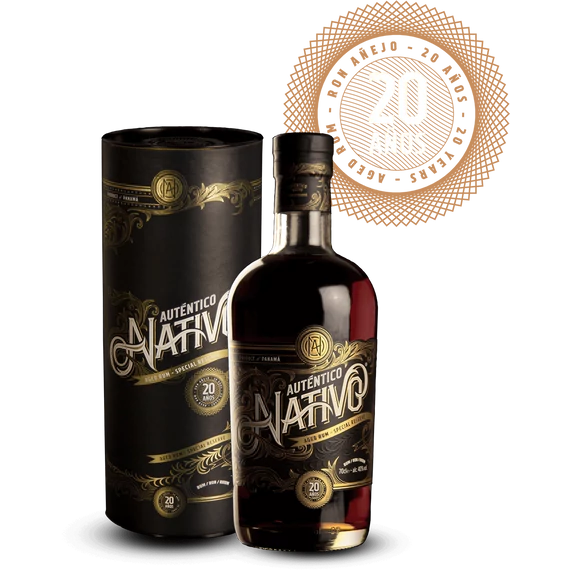 Auténtico Nativo 20 éves 40% -os 0,7 liter dd DRS