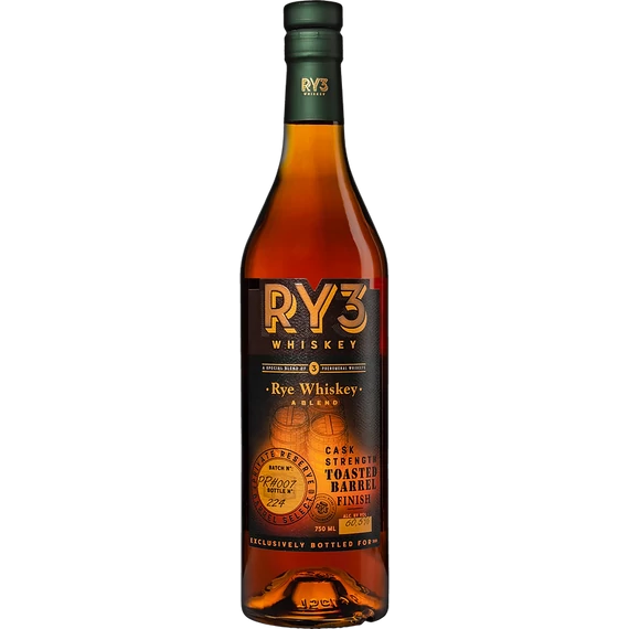 RY3 TOASTED BARREL FINISH 60,8 %-os 0,7 liter