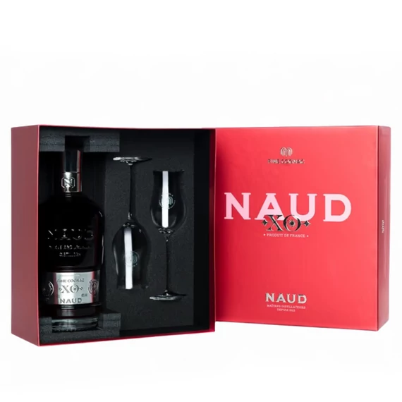 NAUD Cognac XO 2 db pohárral 40%-os 0,7 liter
