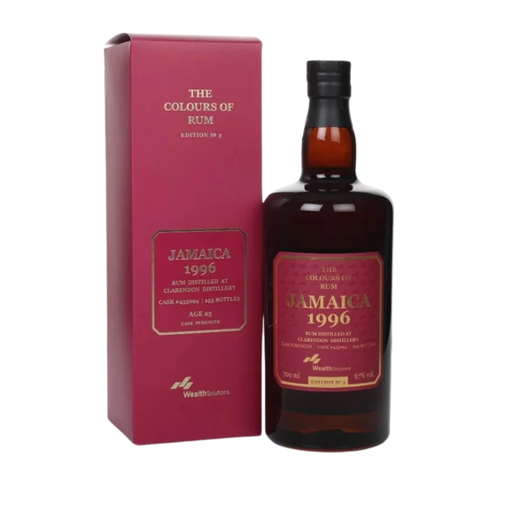 THE COLOURS OF RUM JAMAICA CLARENDON 1996 67% 0,7 liter