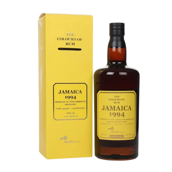 THE COLOURS OF RUM JAMAICA 1 NEW YARMOUTH 1994 68,7% 0,7 liter