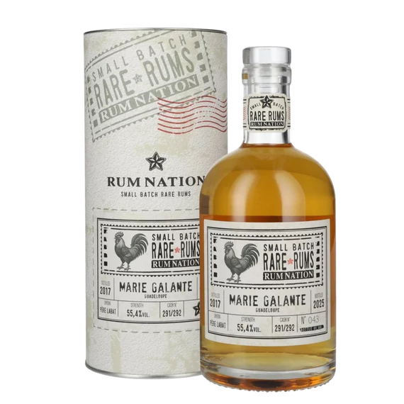 RUM NATION RARE RUMS 0,7 L 55,4% MARIE GALANTE GUADELOUPE
